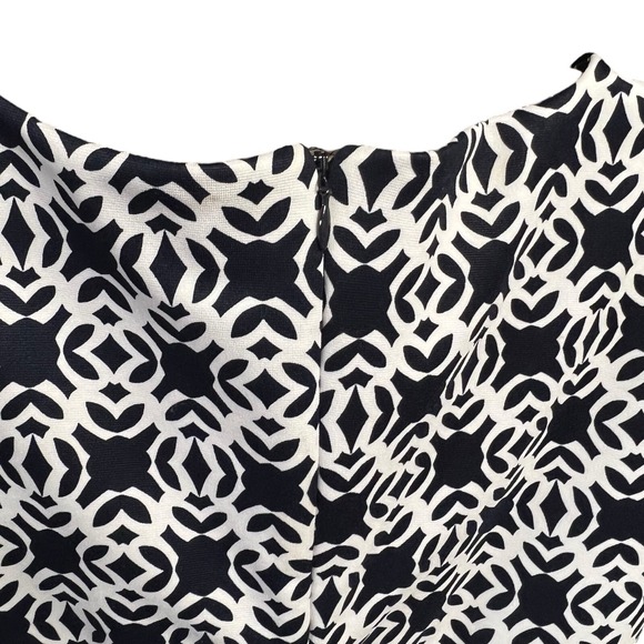 The Limited Dress 2 Dark Blue White Sleeveless Stretch‎ Square Neck Modern Chic - Picture 5 of 12